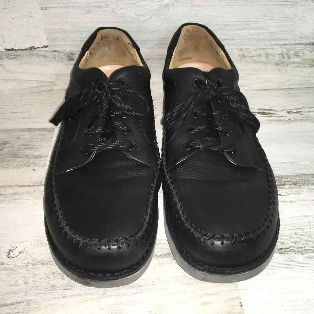 Samuel Hubbard Mens 13 Wide Get Up Moc Black Leather Casual Shoe Quiet Luxury